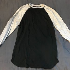 Long Sleeve Black And Grey GoodFellow Tee